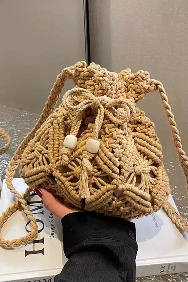 Amy Crochet Bucket Bag - Image 3