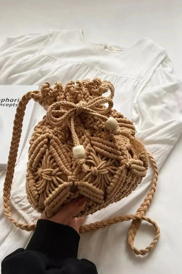 Amy Crochet Bucket Bag - Image 4