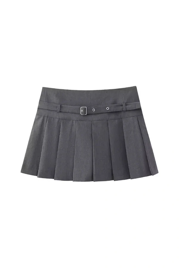 Calista Pleated Mini Skirt - Image 3