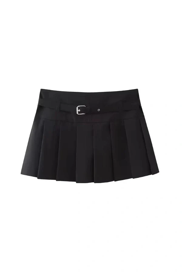 Calista Pleated Mini Skirt - Image 4