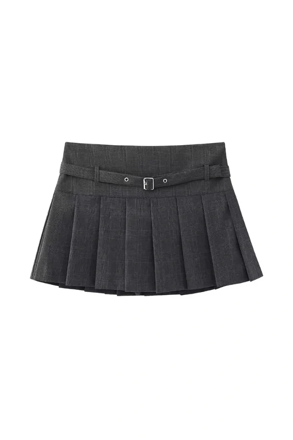 Calista Pleated Mini Skirt - Image 5