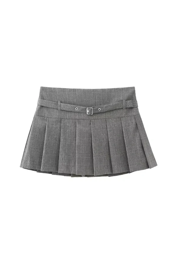 Calista Pleated Mini Skirt - Image 6
