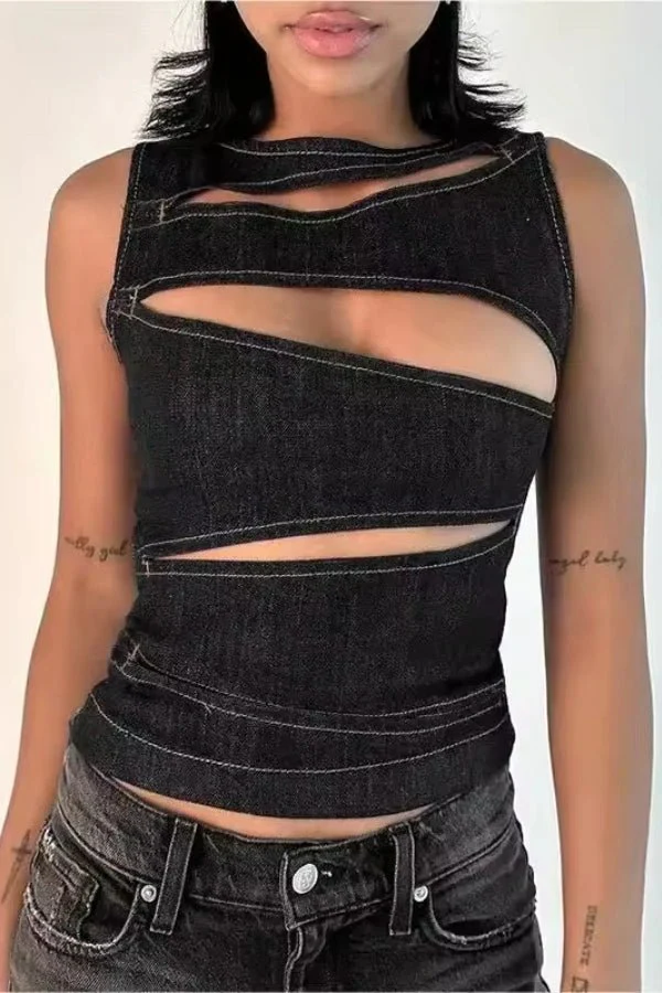 Daredevil Denim Top - Image 6