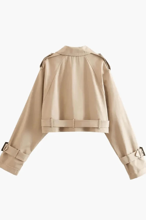 Eve Cropped Trench - Image 3