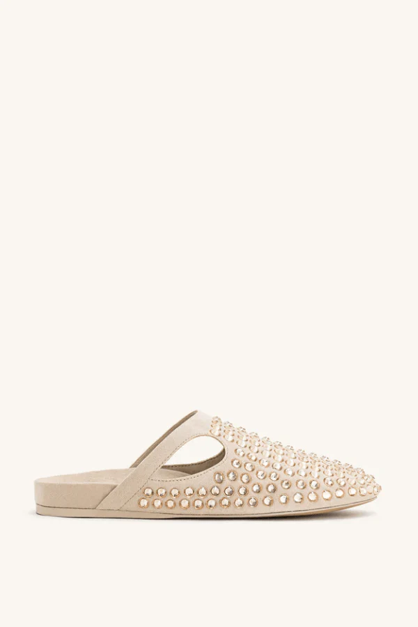 Hera Crystal Flat Mule Shoes - Image 5
