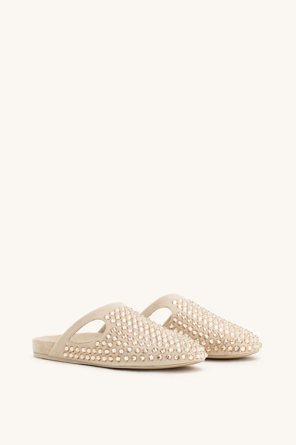 Hera Crystal Flat Mule Shoes - Image 6
