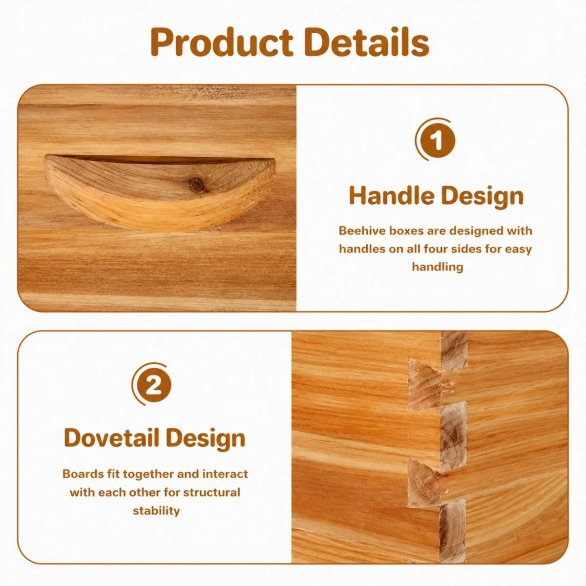 Apiarist Heritage Hive | Wax-Dipped Cedar 10-Frame Deep Brood Box - Image 5