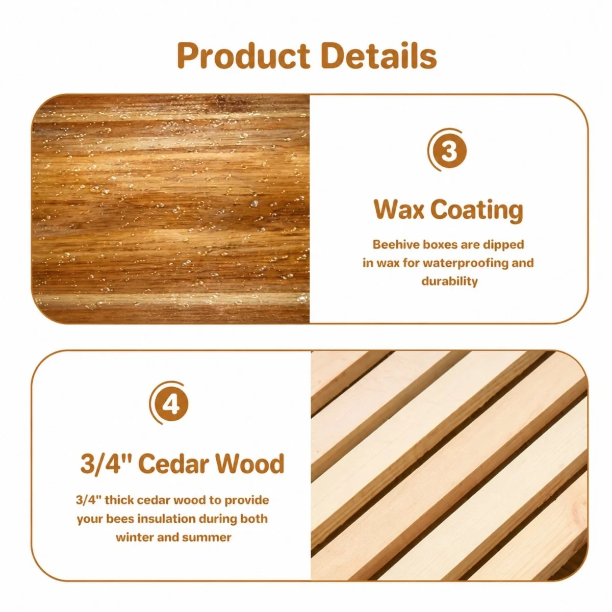 Apiarist Heritage Hive | Wax-Dipped Cedar 10-Frame Deep Brood Box - Image 6